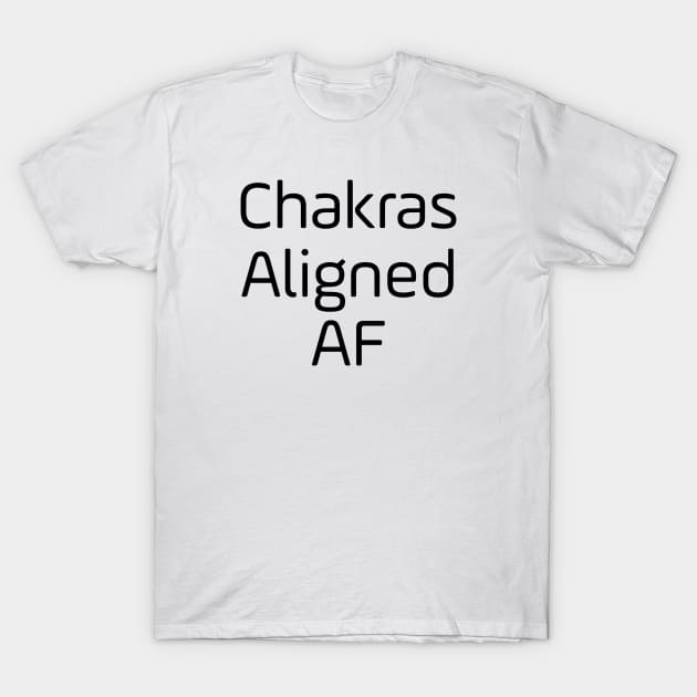 Chakras Aligned AF T-Shirt by Jitesh Kundra